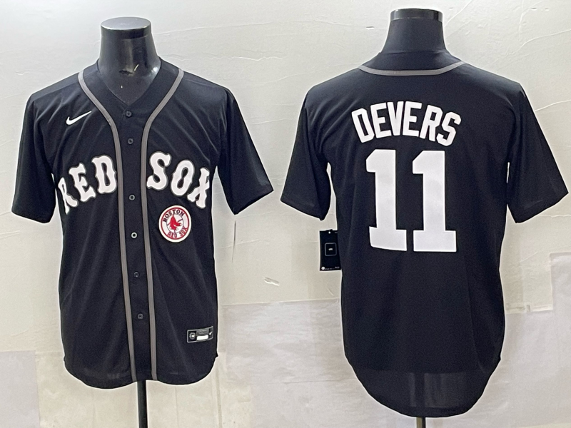 Men Boston Red Sox #11 Devers black 2025 Nike MLB Jersey 002->boston red sox->MLB Jersey